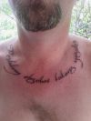 text tattoos on neck
